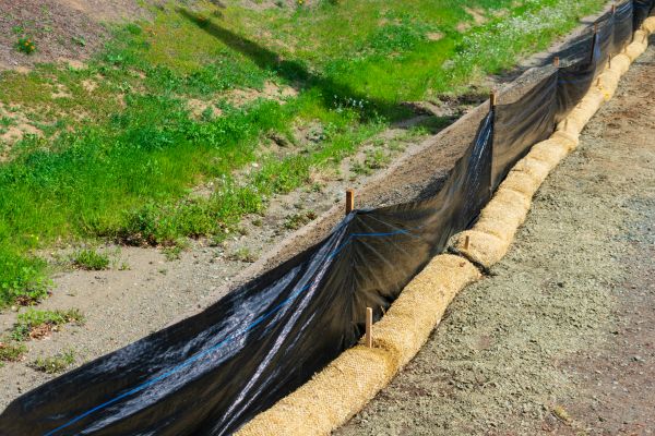 Straw Wattle Installation in San Jose